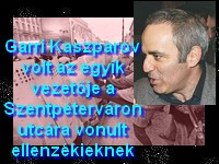 Garri Kaszparov volt az egyik vezetője a Szentpéterváron utcára vonult ellenzékieknek