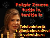 Telefoninterjú Polgár Zsuzsával
